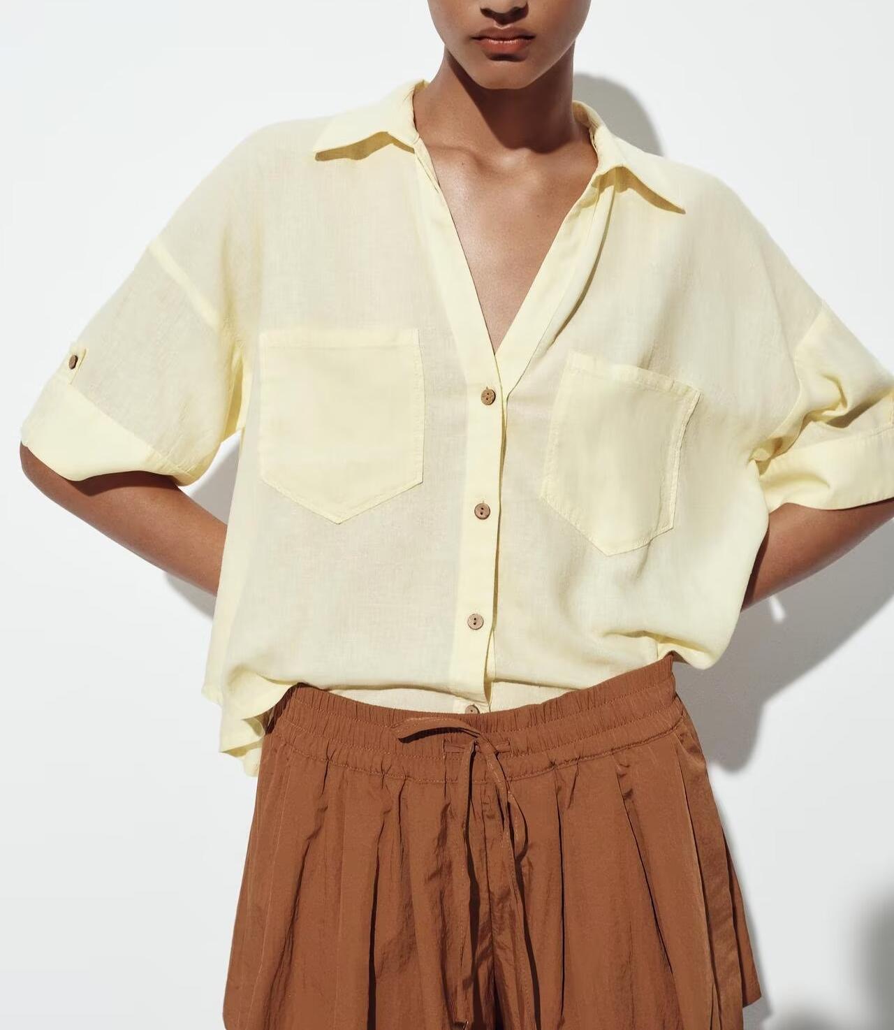 Summer Women All Match Casual Blended Shirt