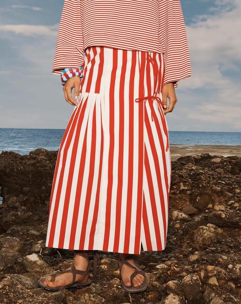 Spring Women Clothing Niche All Matching Slim Fit Slimming Casual Skirt