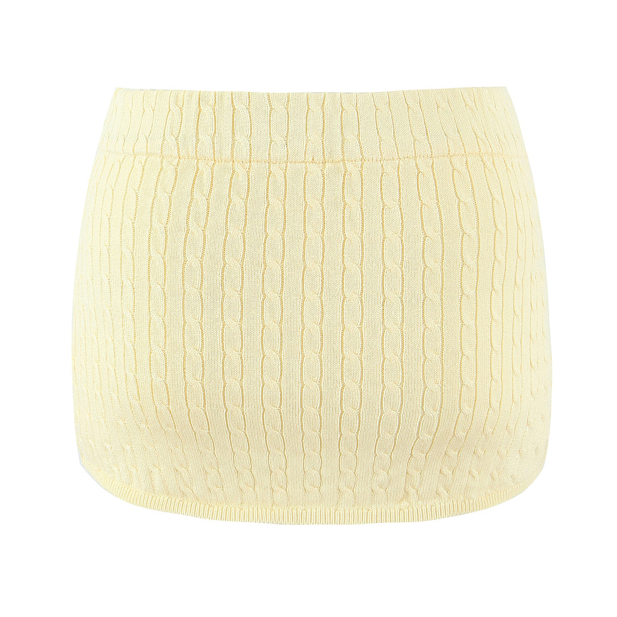 Solid Color Slim Fit Knit Short Skirt for Women Autumn Sexy Casual All Match High Waist Tight Sheath Skirt