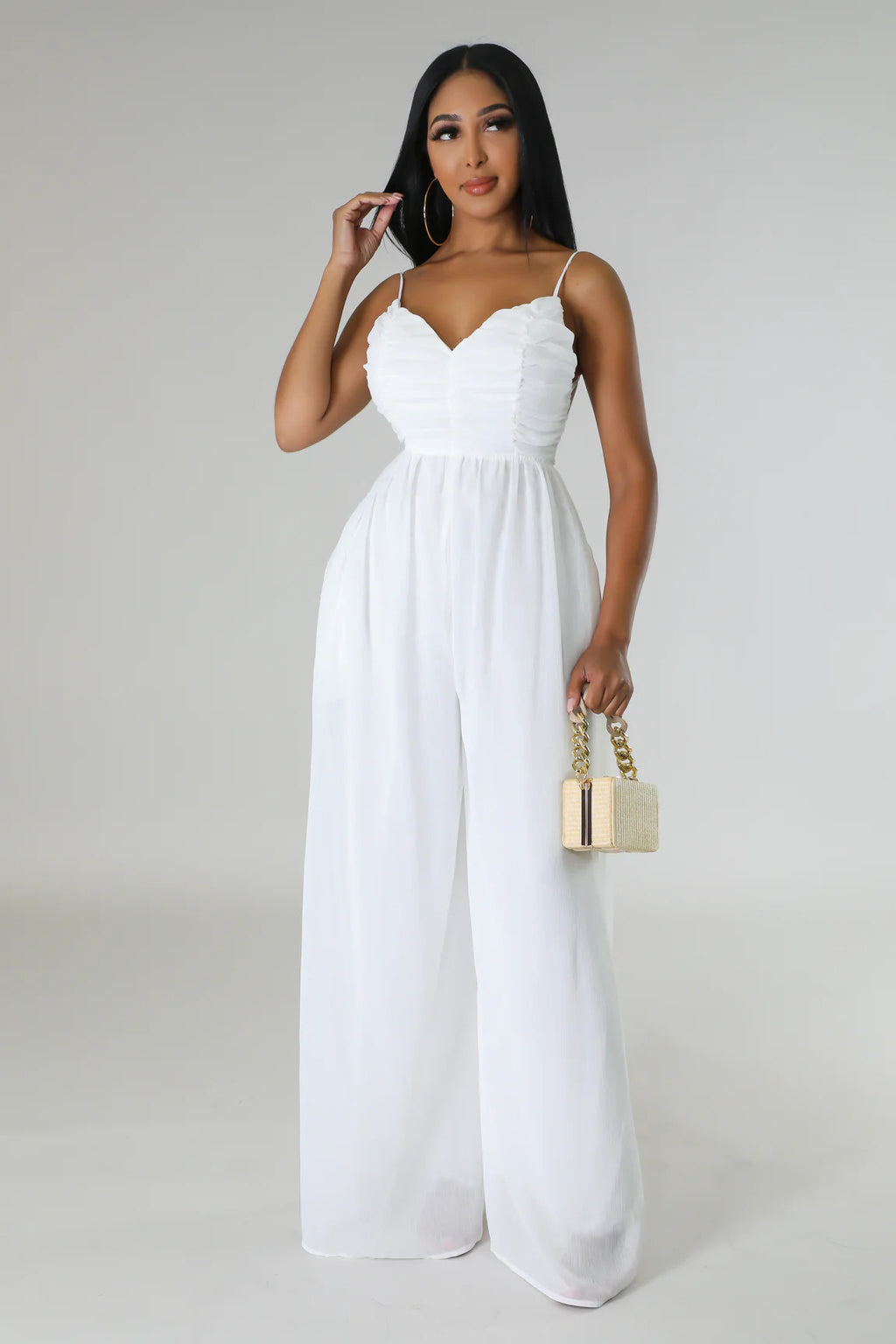 Summer Sling Backless Sexy Solid Color Women Jumpsuit Casual