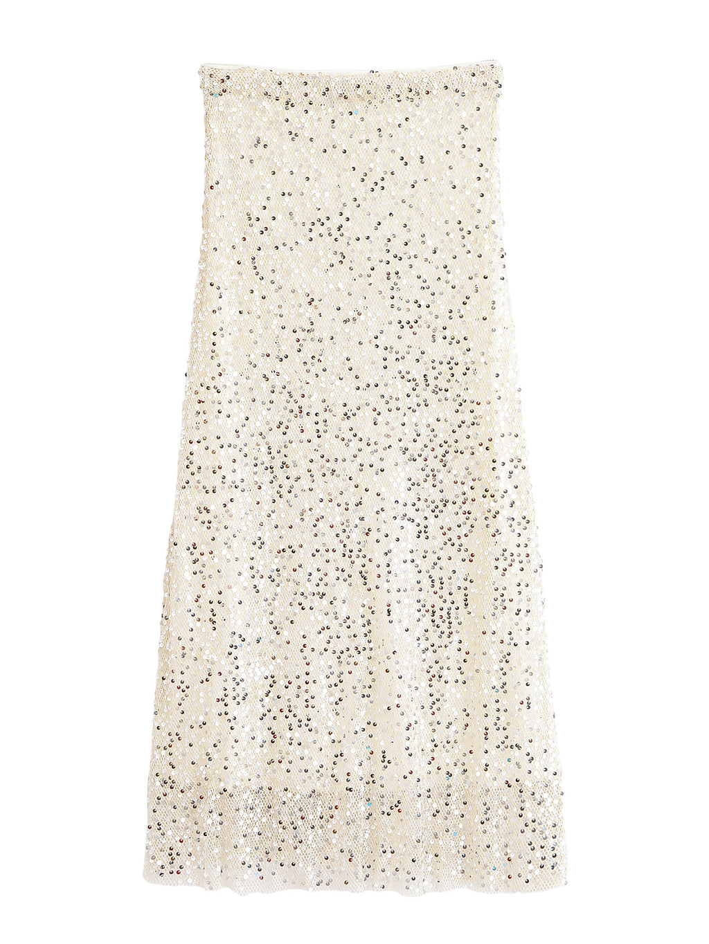 Women Clothing Autumn Socialite Heavy Industry Beads Decoration Midi Skirt