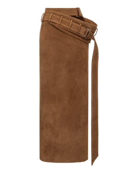 Skirt Women Autumn Personality Trendy Solid Color Design High Waist Skirt