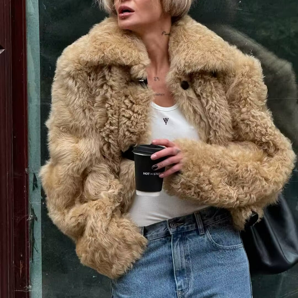 Popular Women Clothing Winter Trendy Warm Fur Coat