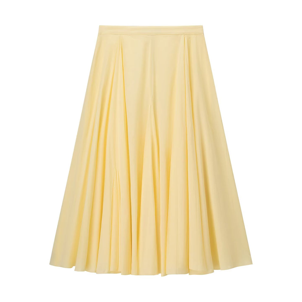 Women Clothing Autumn Elegant Elegant Idle Soft Midi Skirt Women