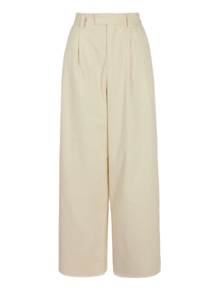 Simple Graceful Straight Long Work Pant Summer Loose Drooping High Waist Fashionable Solid Color Casual Pants Women