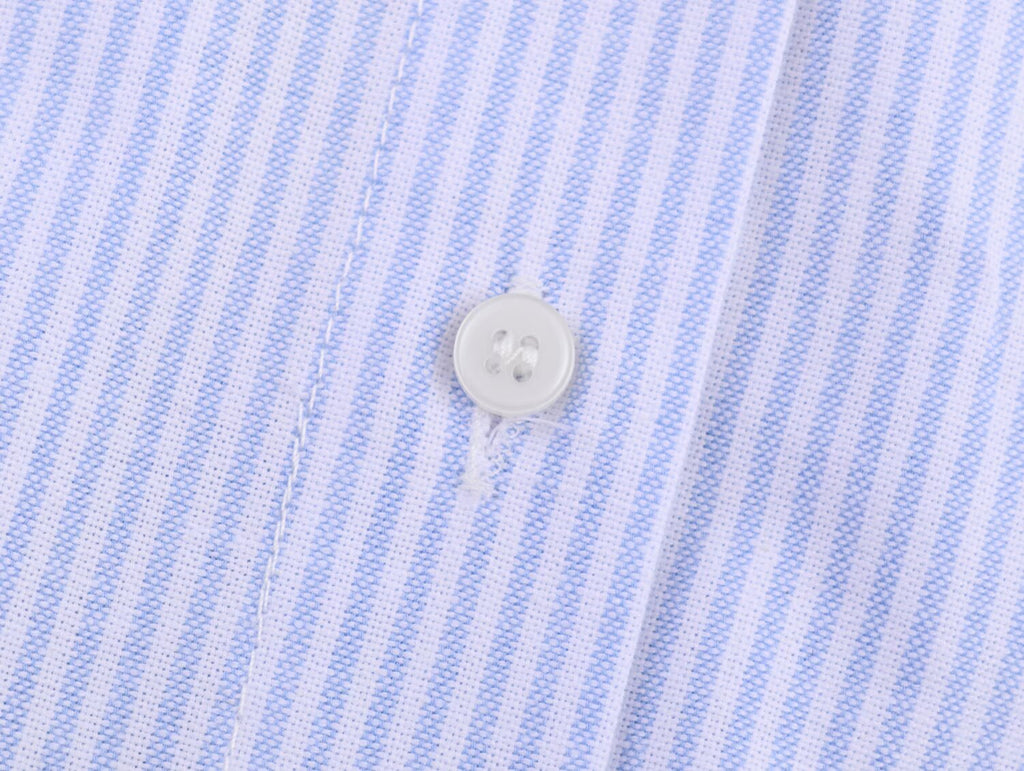 Women Clothing Fall Office All Matching Striped Single Breasted Shirt with Pockets