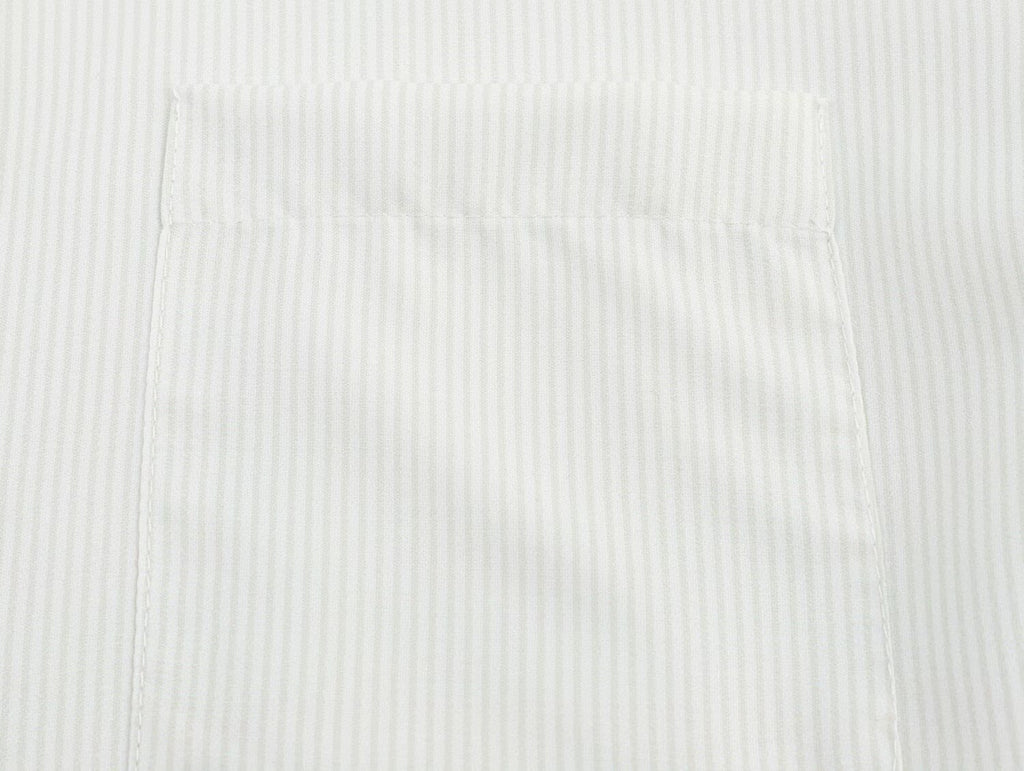 Women Clothing Fall Fashionable All Match Striped Pleated Effect Shirt