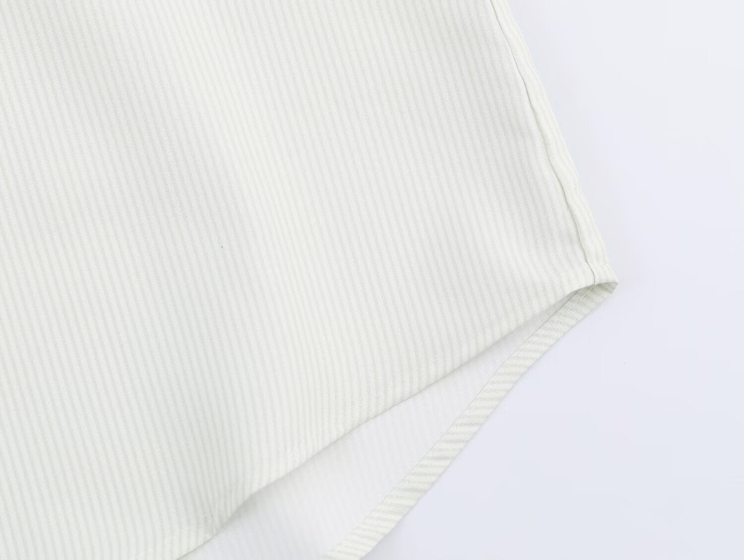 Women Clothing Fall Fashionable All Match Striped Pleated Effect Shirt