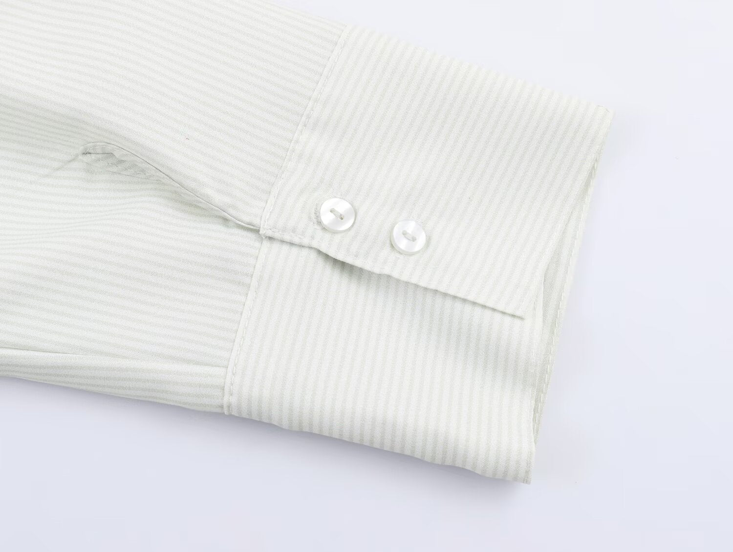 Women Clothing Fall Fashionable All Match Striped Pleated Effect Shirt