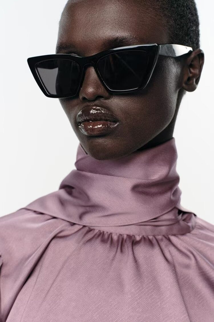 Elegant Women Bowknot Decoration Silk Satin Textured Shirt