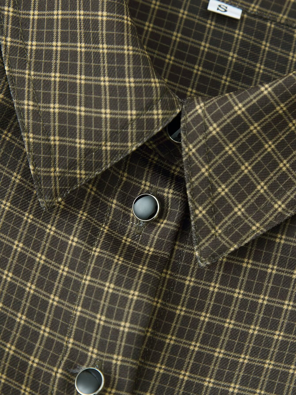 Autumn Lazy Wind Loose Padded Shoulder Long Sleeve Plaid Shirt