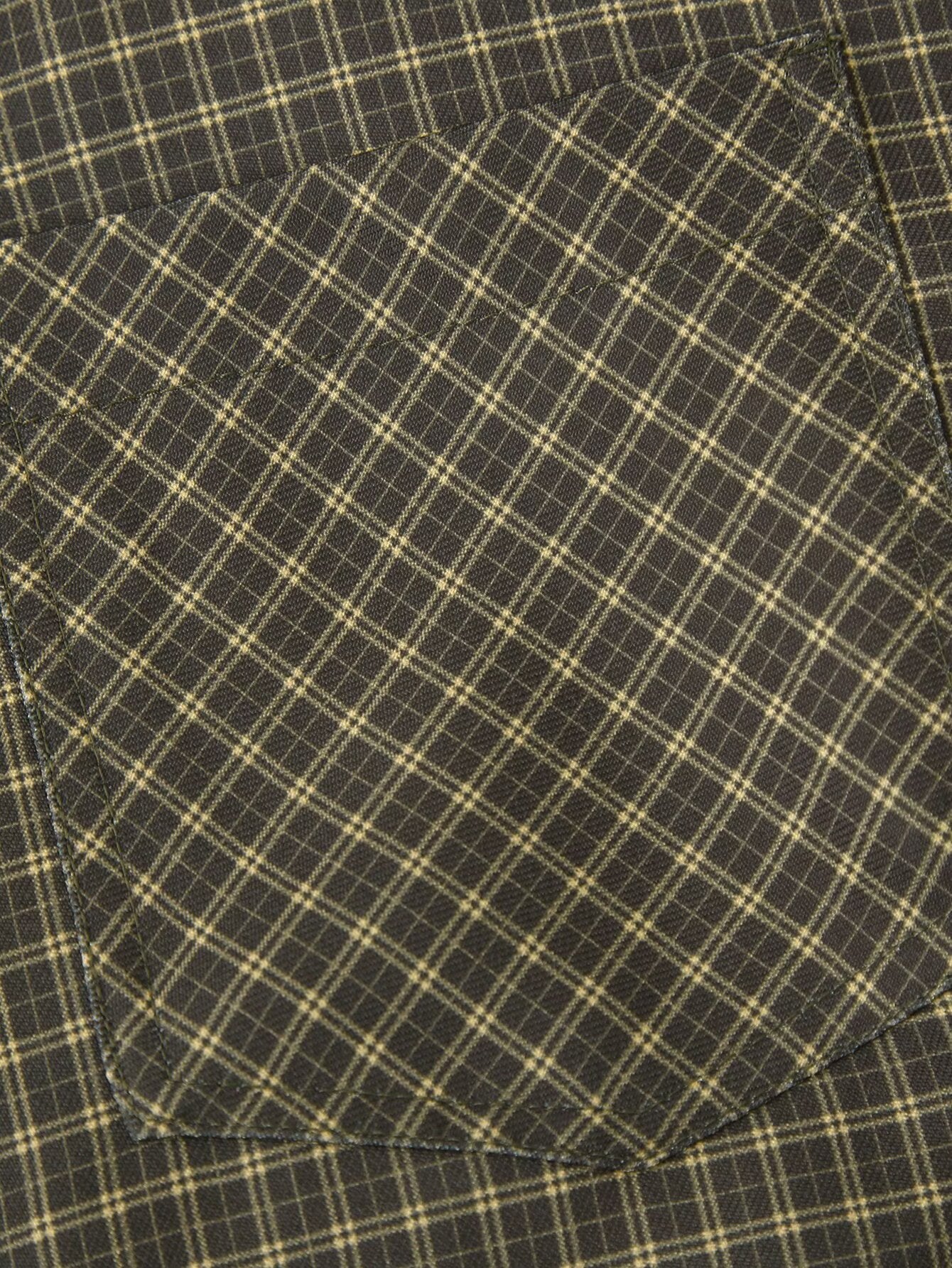 Autumn Lazy Wind Loose Padded Shoulder Long Sleeve Plaid Shirt