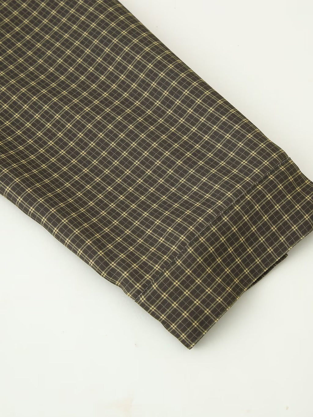 Autumn Lazy Wind Loose Padded Shoulder Long Sleeve Plaid Shirt