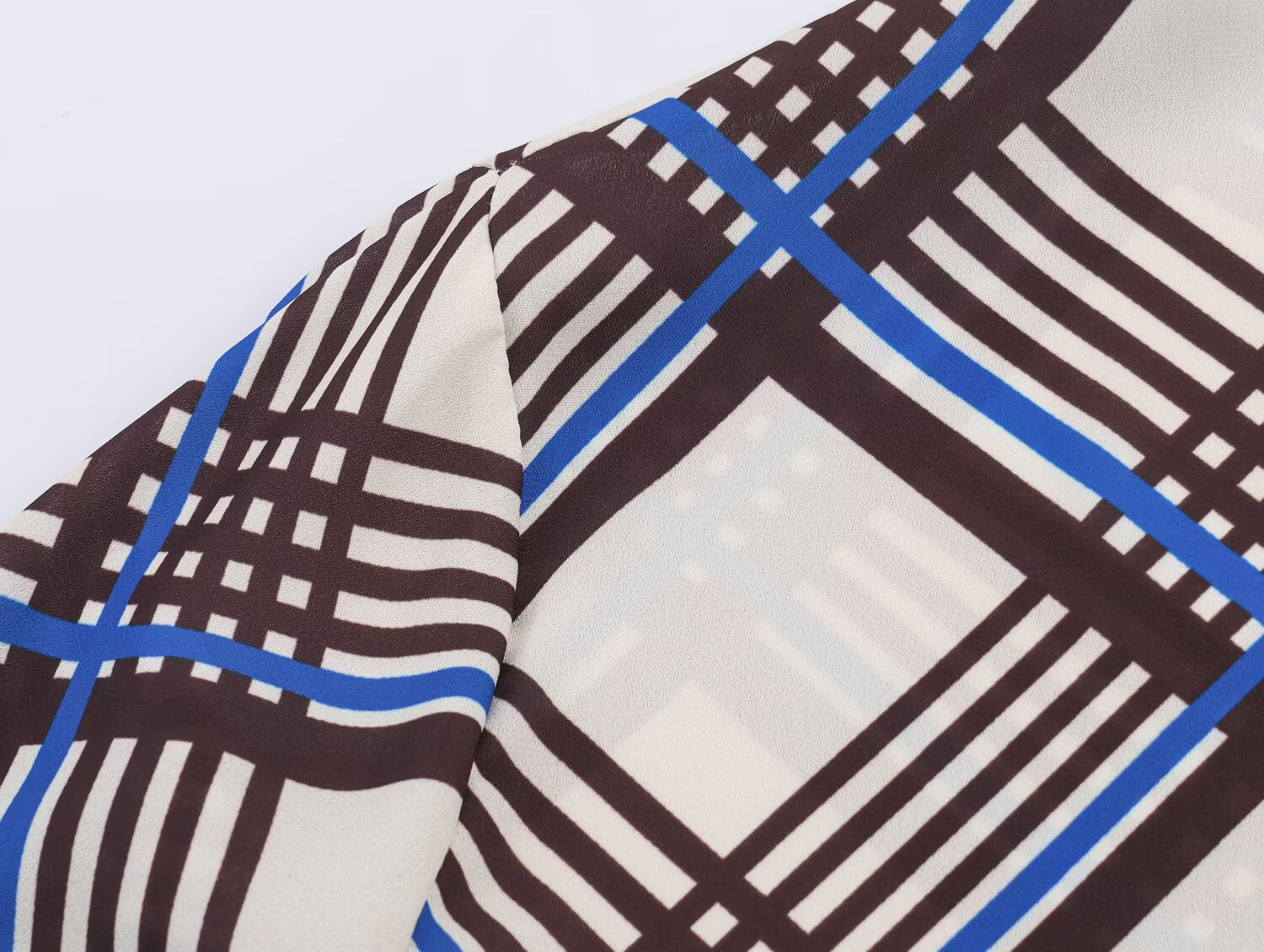 Vêtements d'automne pour femmes - Chemise à col roulé à carreaux tendance