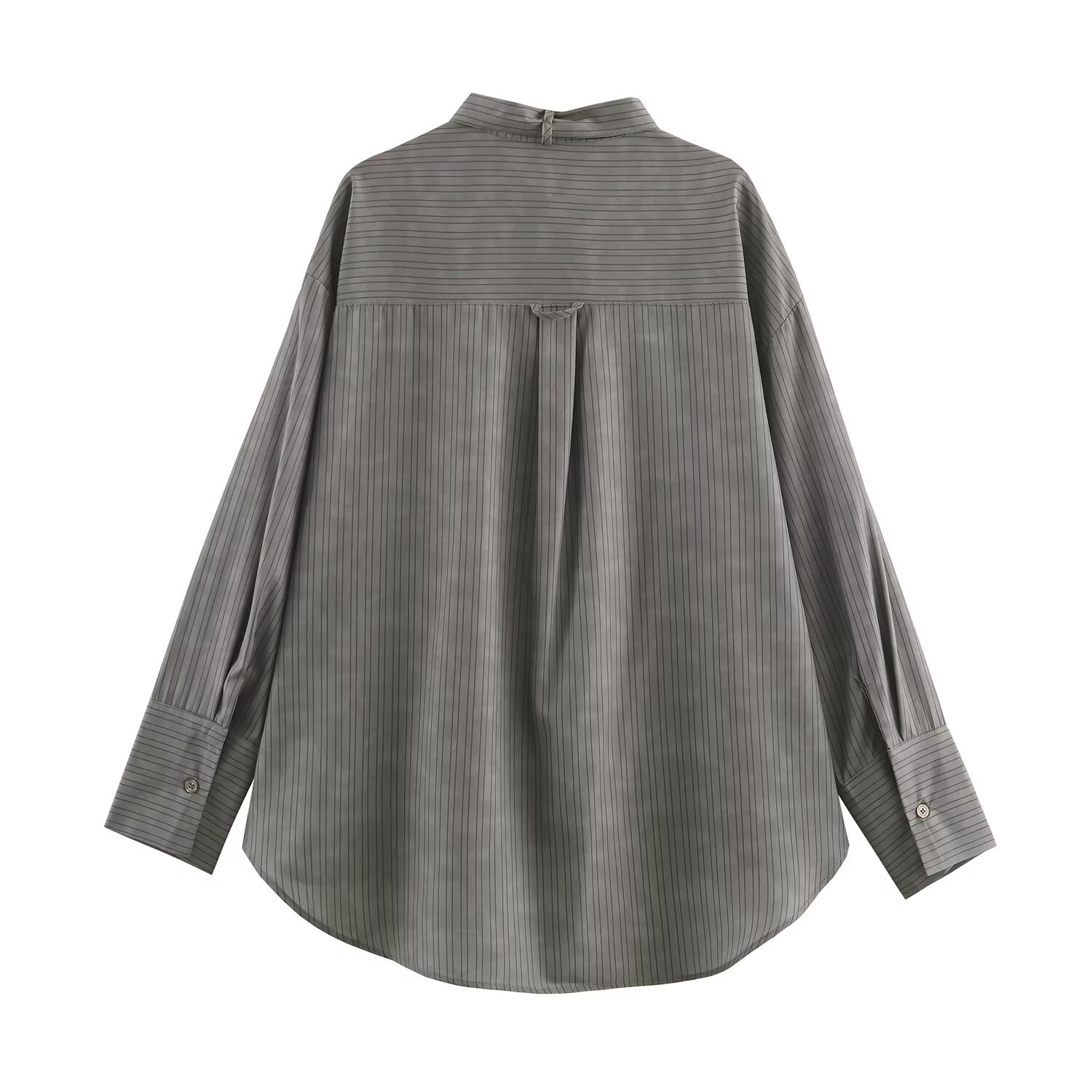 Women Clothing Elegant Pocket Bow Shirt