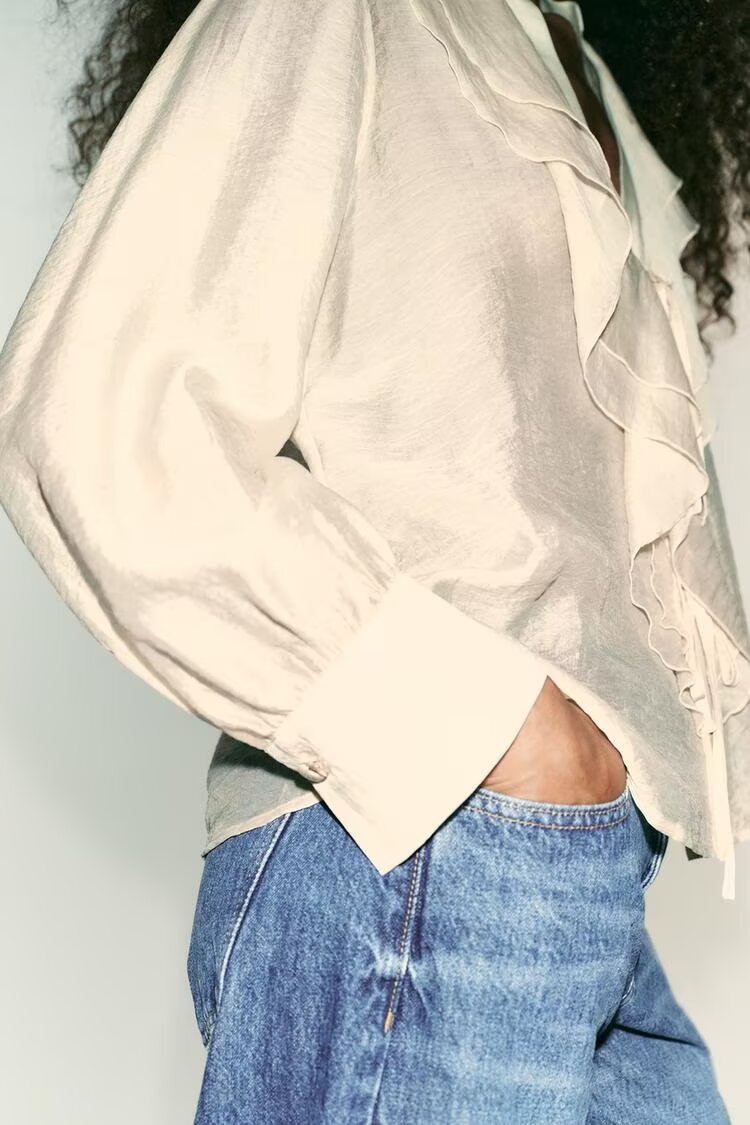 Fall WomenClothing Laminated Decoration Bow Shirt