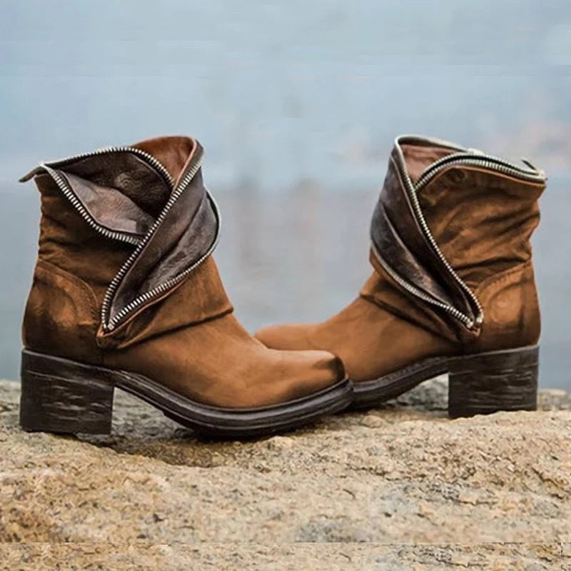 European and American women's fashionable short boots