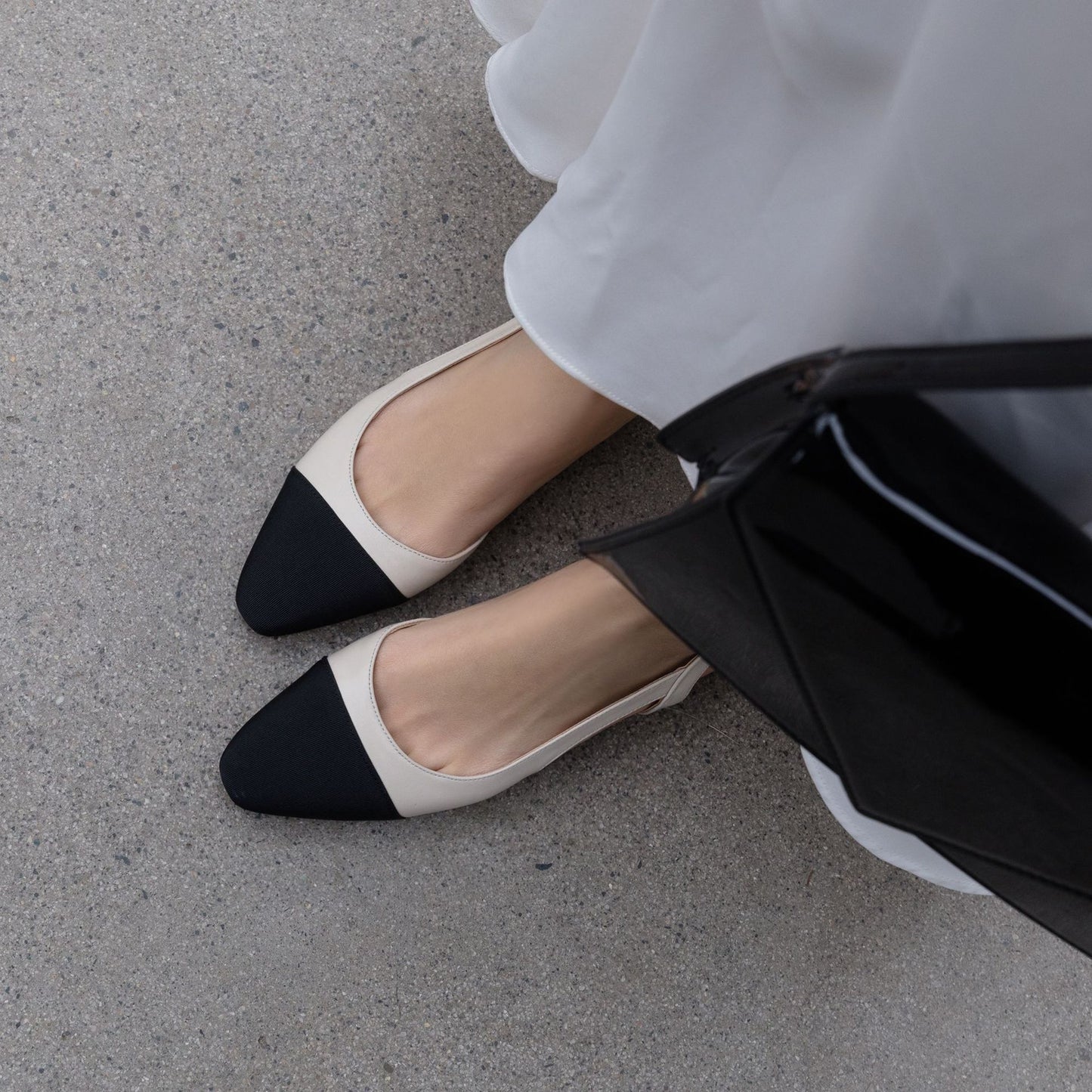 Women's Spring New Color-blocking Leather Empty Sandals