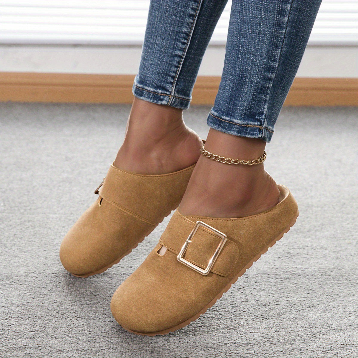 Women's Closed Toe Low Top Canvas Slippers