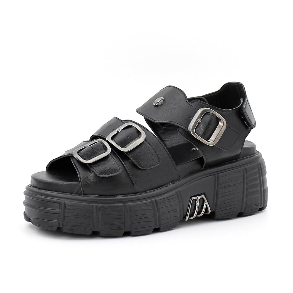 Women's Sandals Buckle Casual Beach Shoes Platform