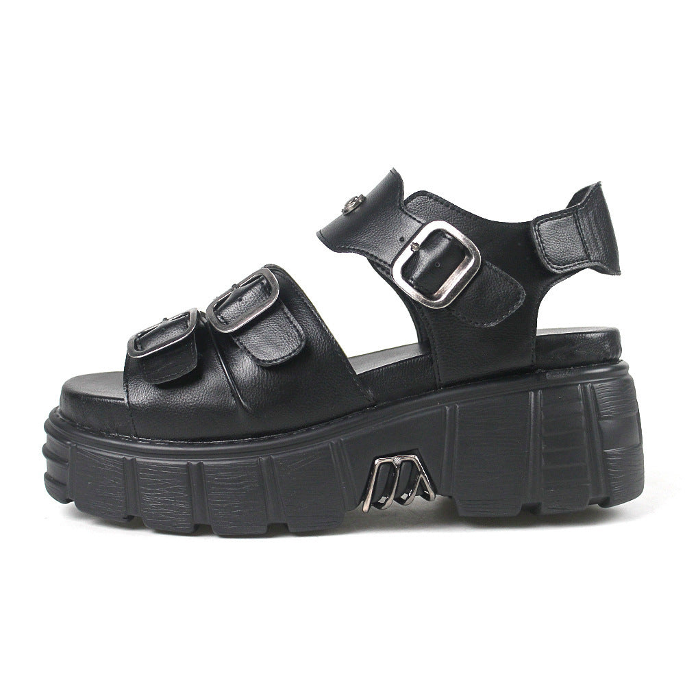 Women's Sandals Buckle Casual Beach Shoes Platform