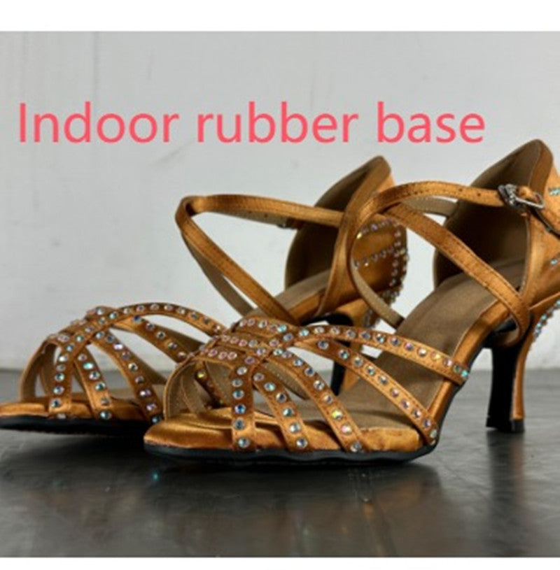 Diamond Latin Dance Shoes Women's High Heel Dancing Shoes