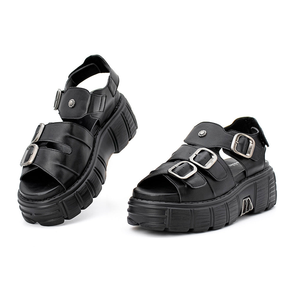 Women's Sandals Buckle Casual Beach Shoes Platform