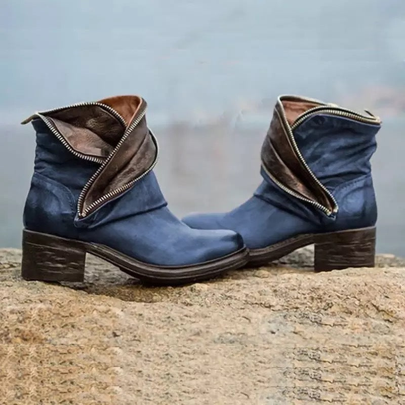 European and American women's fashionable short boots
