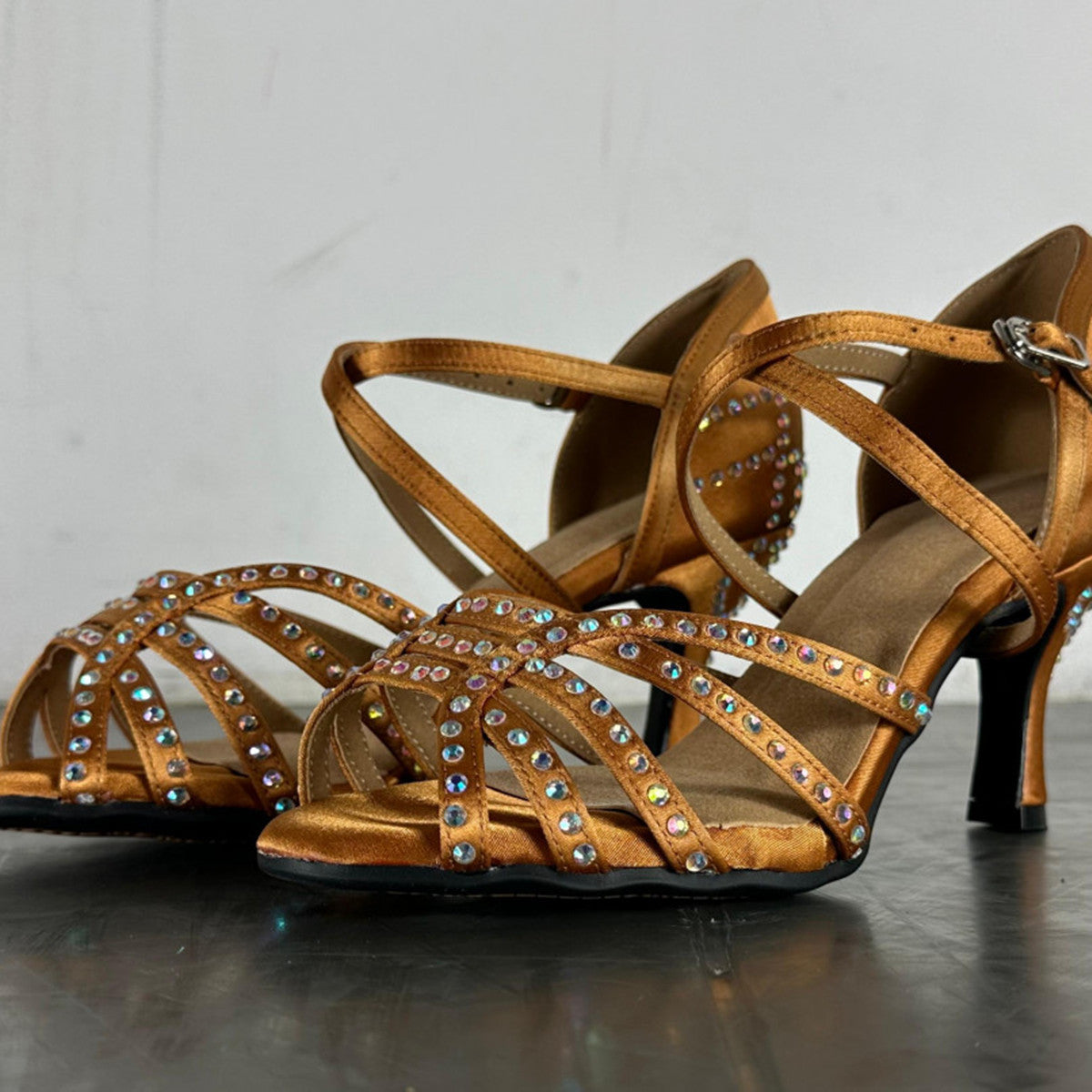 Diamond Latin Dance Shoes Women's High Heel Dancing Shoes