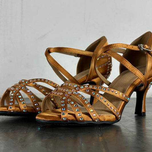 Diamond Latin Dance Shoes Women's High Heel Dancing Shoes