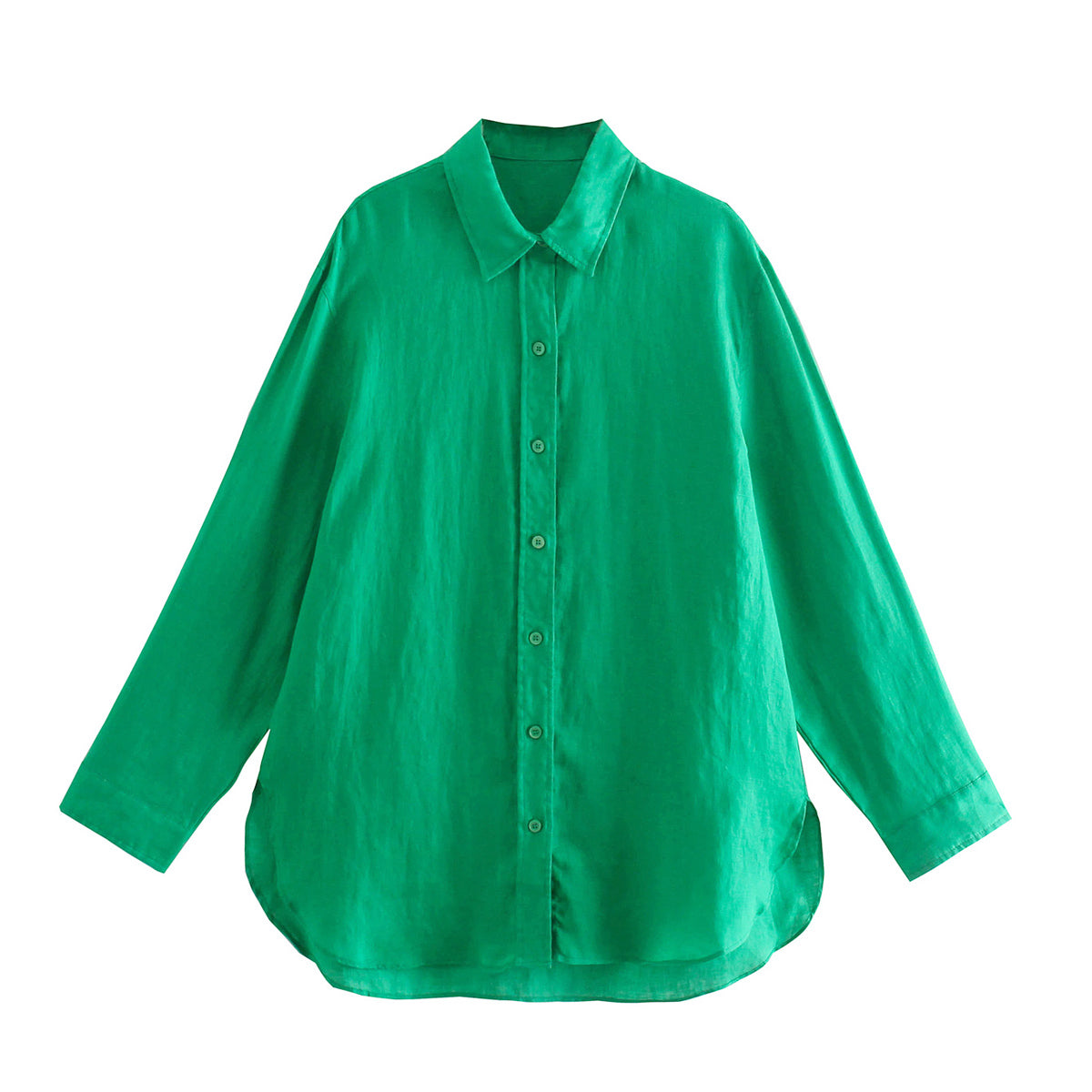 Fashion Beauty Loose Single-Breasted Shirt Fall Women Clothing New Oversize Large Casual Shirt