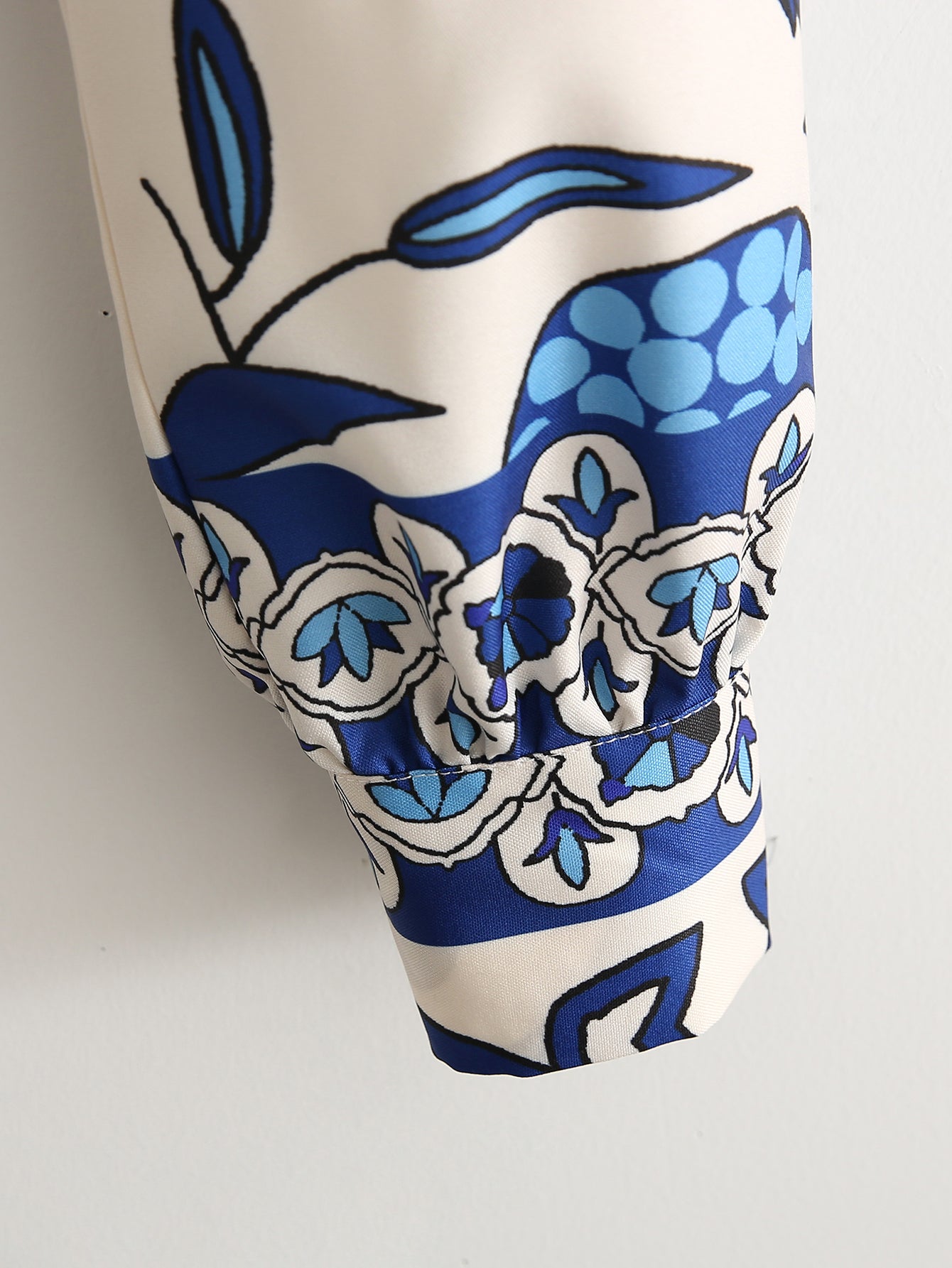 Summer Women Clothing Long Sleeve Positioning Printed Shirt