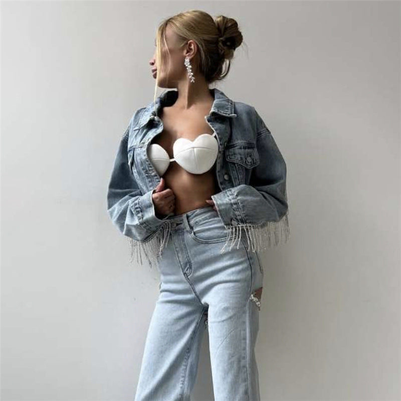 Summer Women Clothing Sexy Cropped Super Short Personalized Love Camisole