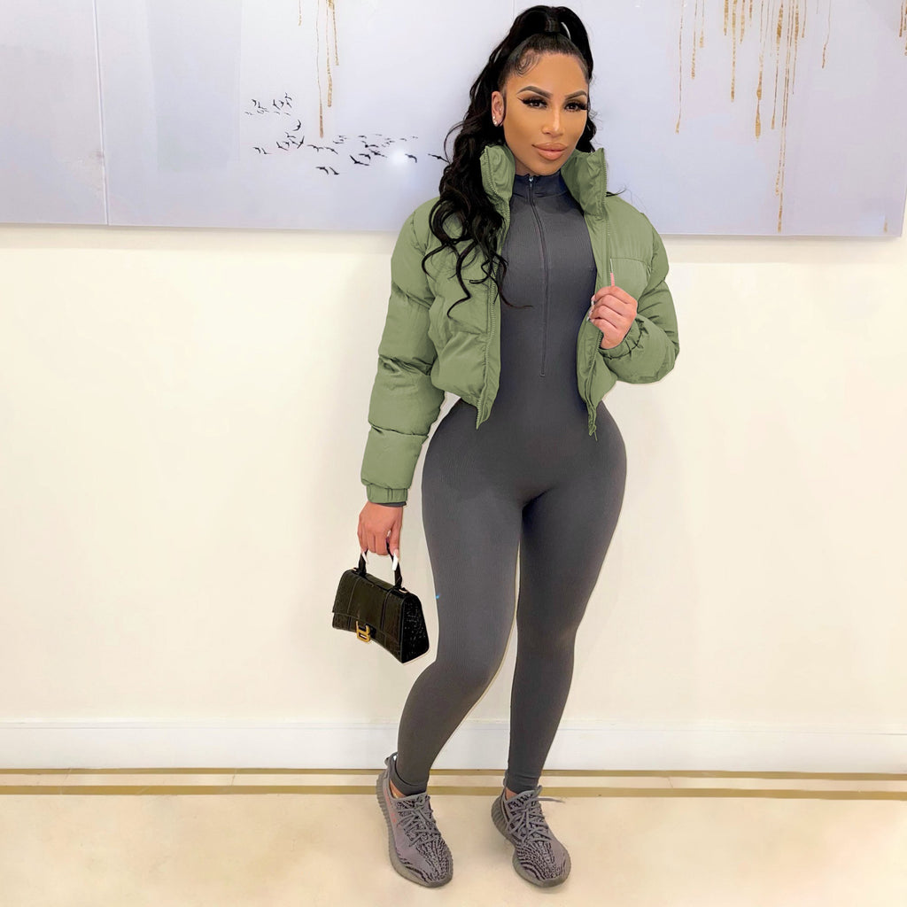 Fall Winter Women Cotton Clothes Short Women Cotton Padded Clothes Jacket