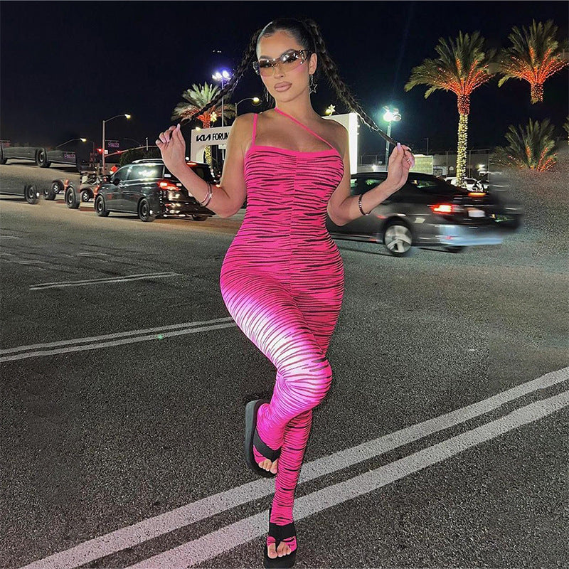 Women Clothing Summer Sexy Sling High Waist Slim Fit Bodysuit