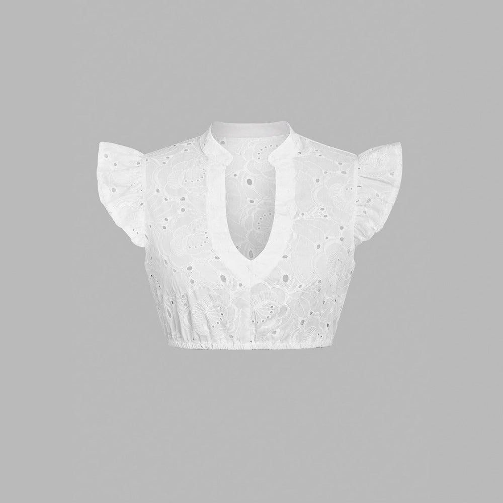 Women Elegant Elegant V neck Beer Clothes Simple Bottoming Shirt