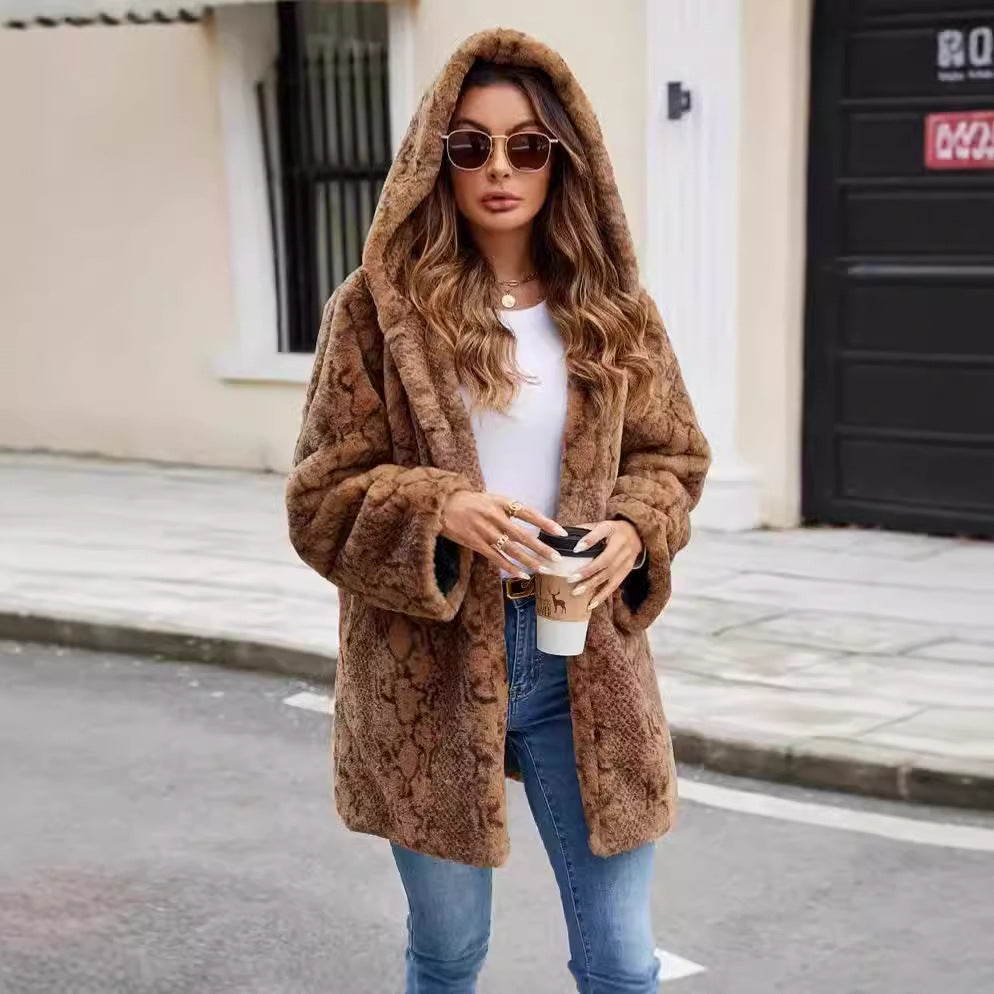 Women Faux Fur Winter Coat