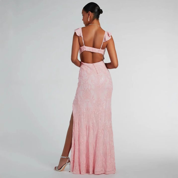 Women Clothing Sexy Sequined Dress All Matching Maxi Dress