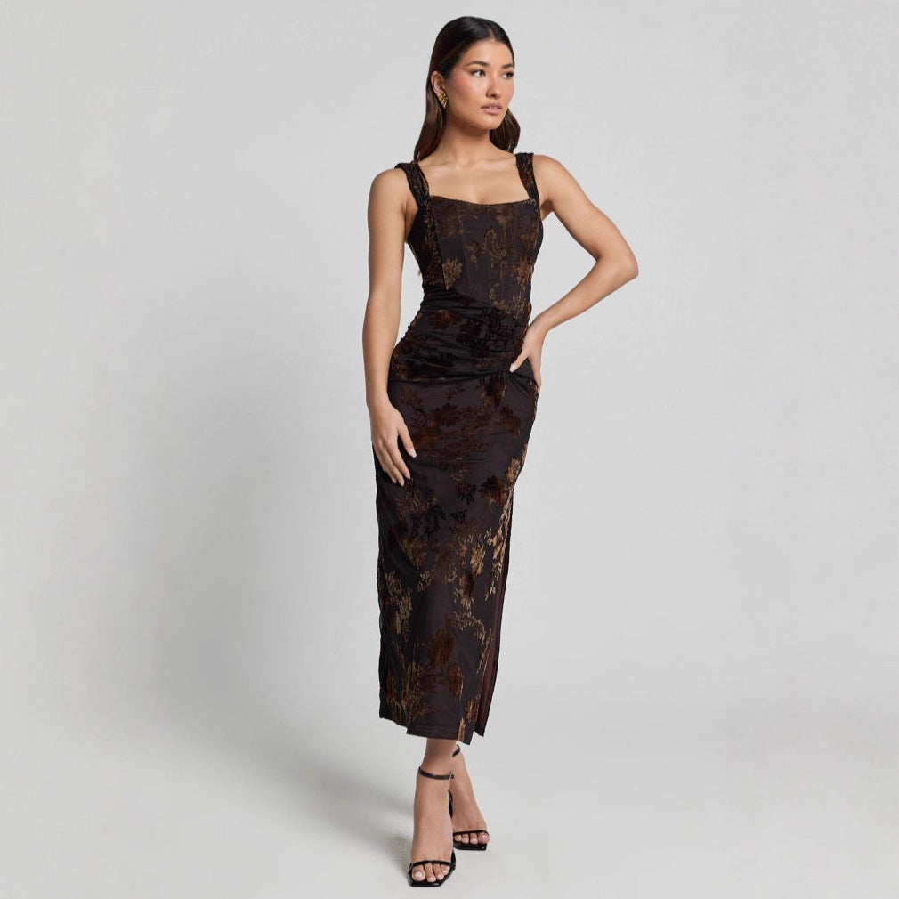 Dress Summer Women Clothing Slim Fit Slit Women Dress Women Clothing