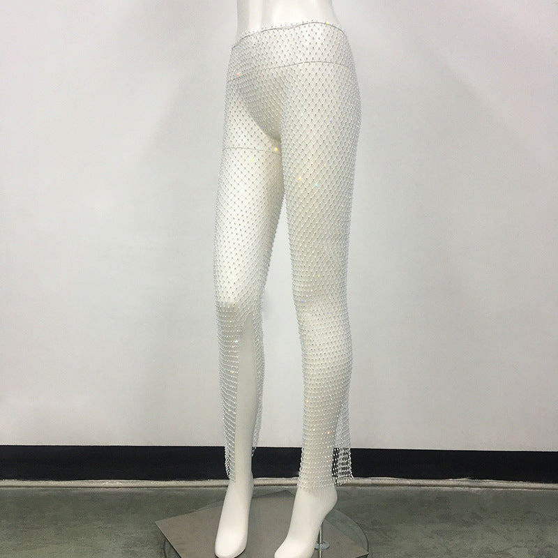 White Lace-up Elastic String