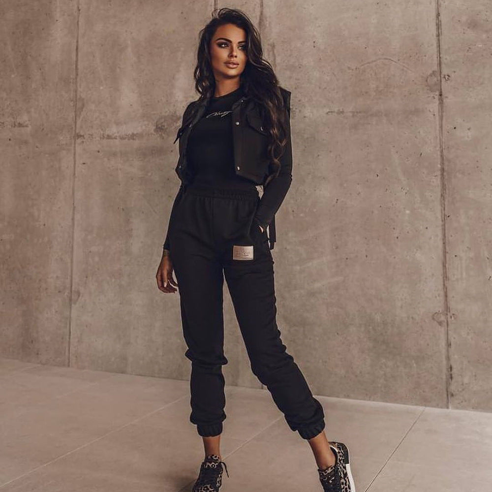 Women Clothing Snap Lace up Trendy Hollow Out Cutout out Overalls Vest Top