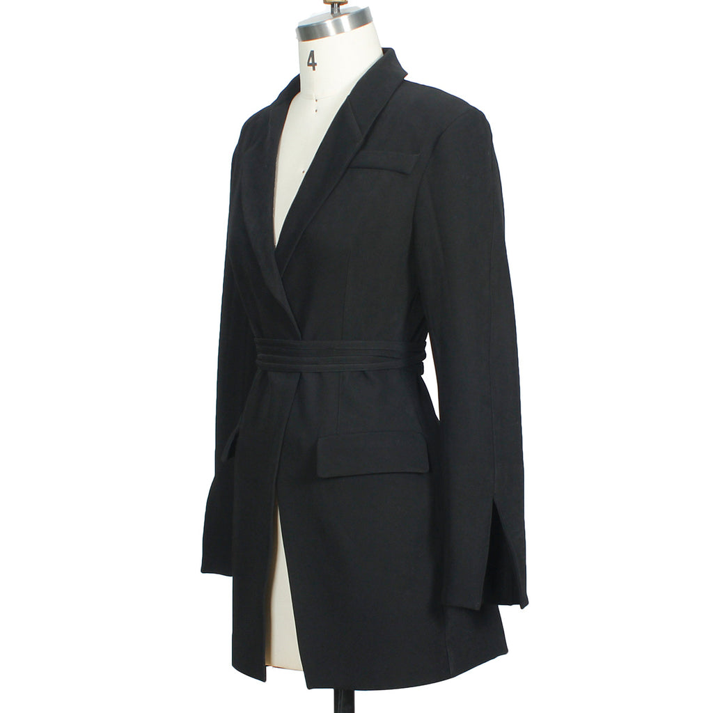 Petit blazer pour femme, style début de printemps, léger et luxueux, coupe décontractée dos nu.