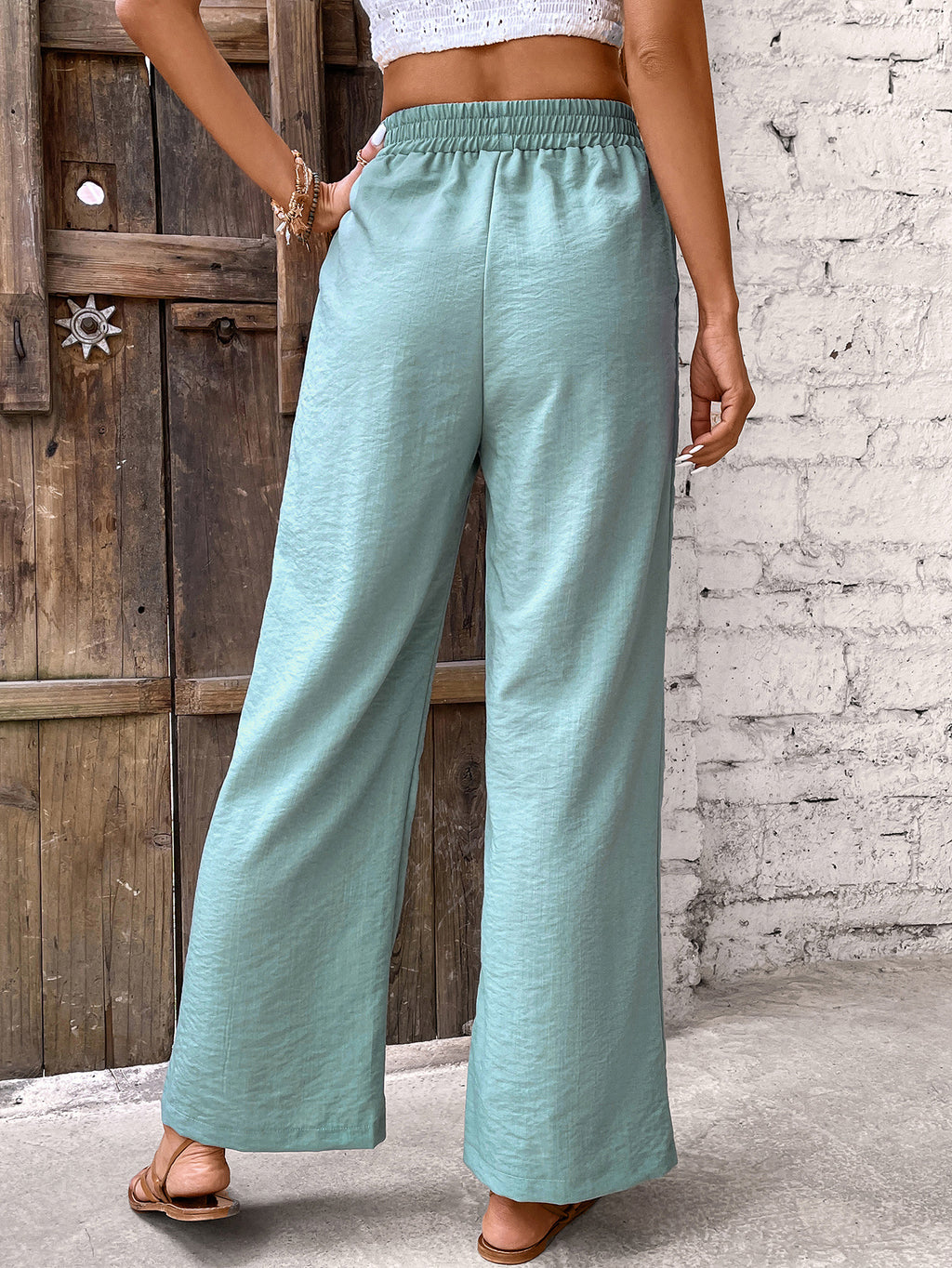 Women Clothing Casual Pants Women Clothing High Waist Slimming Casual