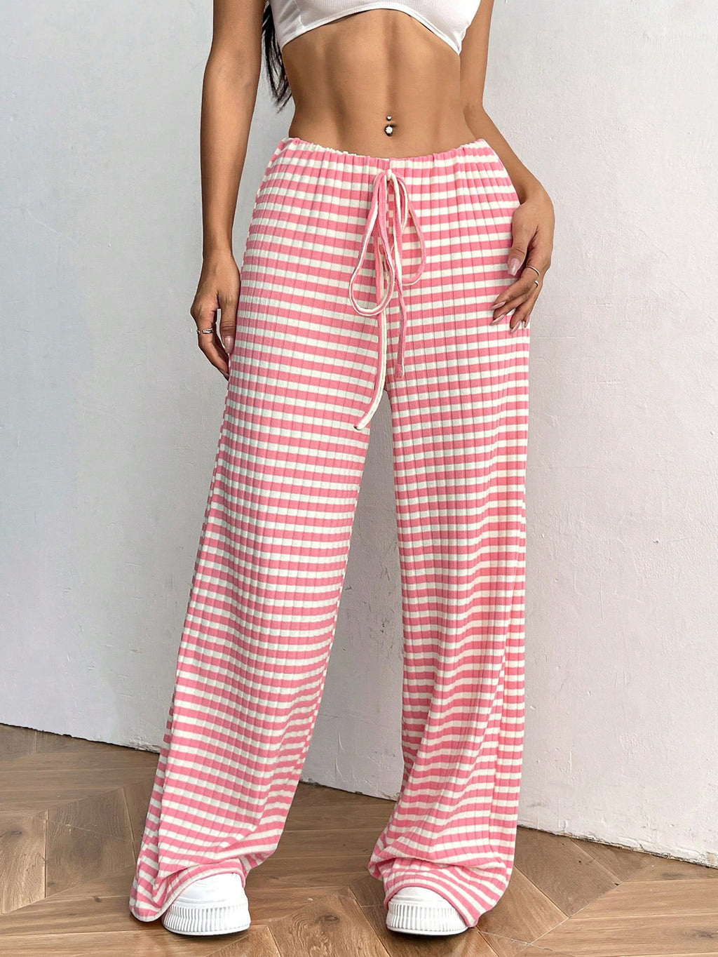 Pink and White Stripes