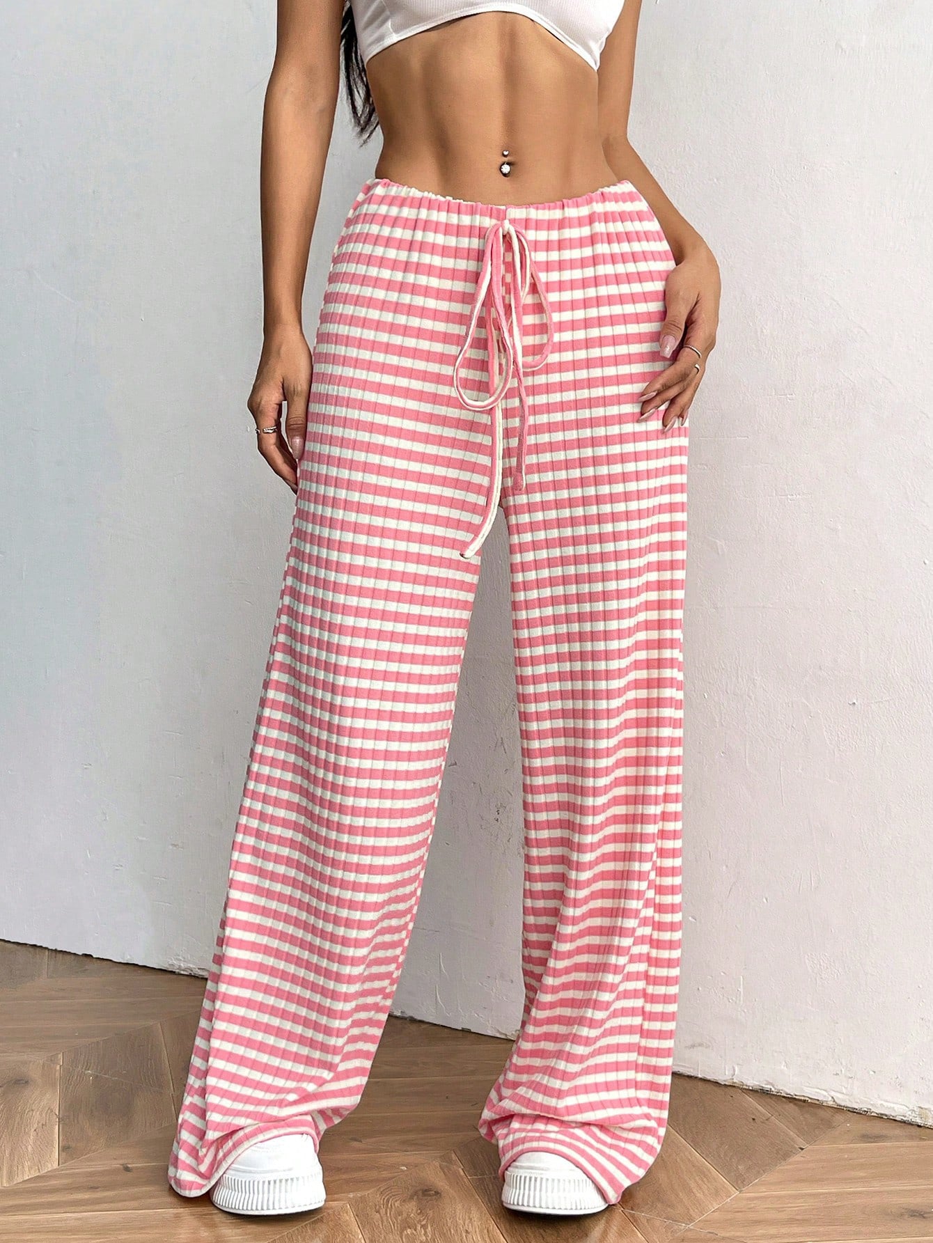 Pink and White Stripes