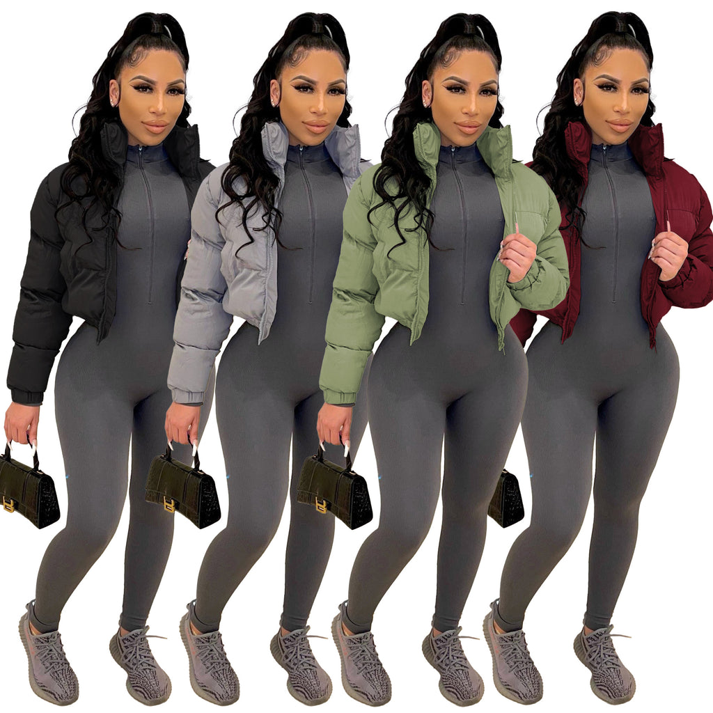 Fall Winter Women Cotton Clothes Short Women Cotton Padded Clothes Jacket