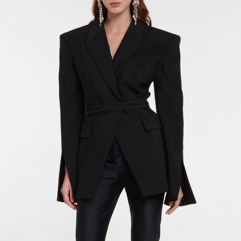 Petit blazer pour femme, style début de printemps, léger et luxueux, coupe décontractée dos nu.