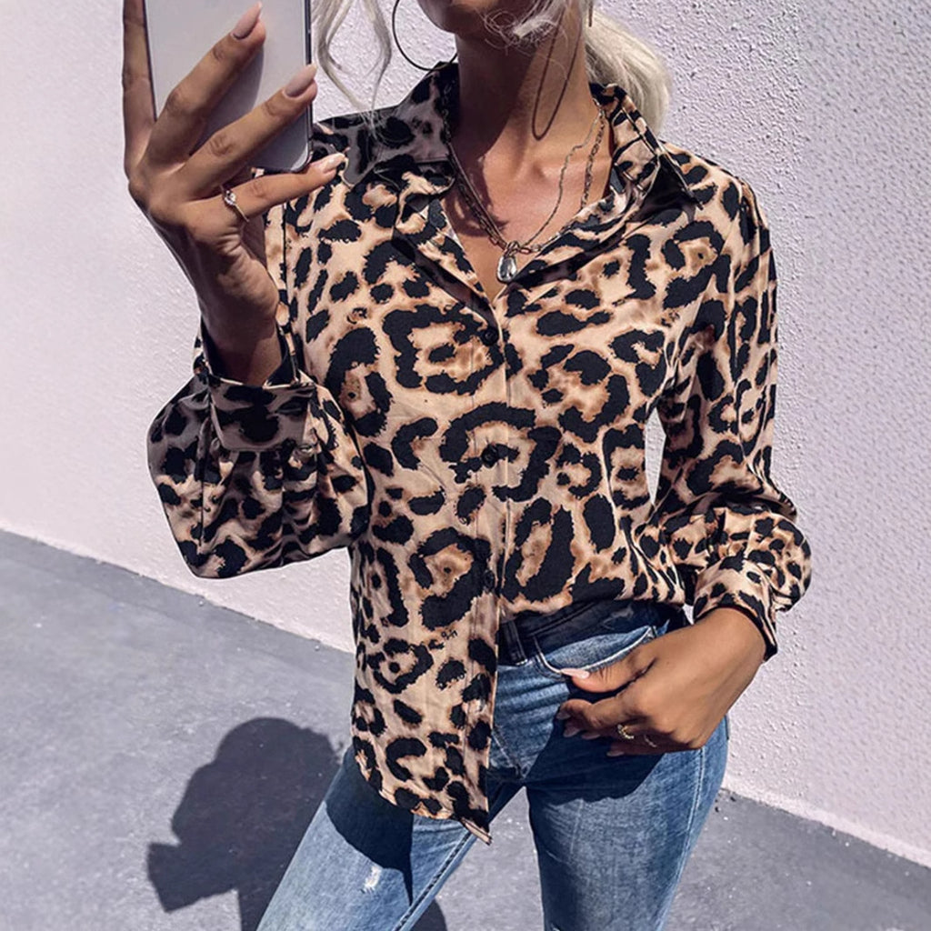 T shirt Popular Leopard Print Casual Shirt