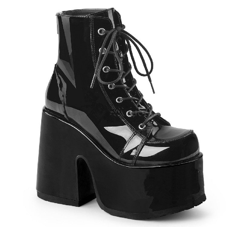 Booties Women Hate The Sky High Metal Back Zipper
