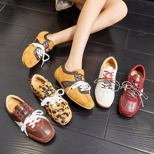 Women's Casual All-match Horse Fur White Shoes